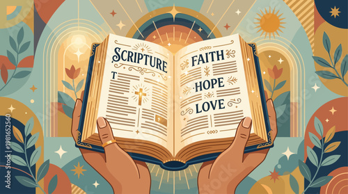 People observe National Day of Prayer with hands holding scripture