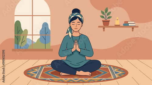 People observe National Day of Prayer in serene indoor Nature setting