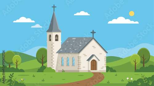 People gather at church on National Day of Prayer outdoors