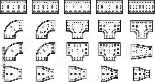 Diagrams showcasing detailed schematic representations of various piping systems. Perfect for illustrating engineering concepts.
