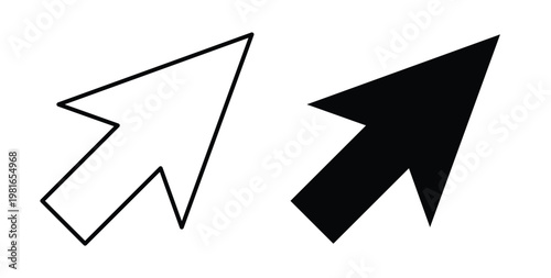 Cursor arrow icon pack flat black, Editable line icons Free Download Cursor arrow icon pack flat black, Editable line icons - GFXLoad