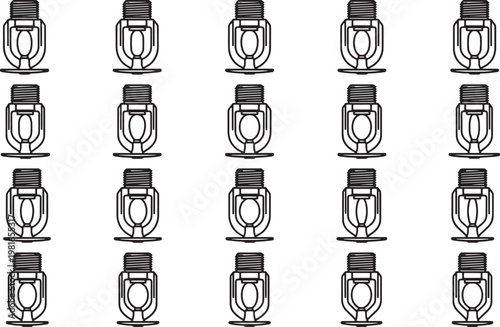 Rows of target practice silhouette figures stand in neat rows, their shapes stark against the backdrop, providing a visual representation of the concept.