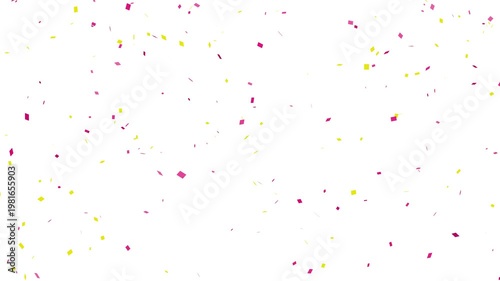 colorful multicolor confetti falling animation, multi color celebration confetti blast, 4k loopable with alpha channel. falling colorful paper confetti particles.