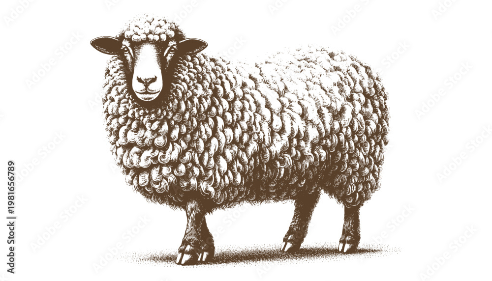 Fototapeta premium Sheep Vector
