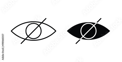 Hide icon pack flat black, Editable line icons