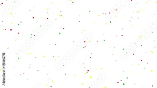 colorful multicolor confetti falling animation, multi color celebration confetti blast, 4k loopable with alpha channel. falling colorful paper confetti particles.