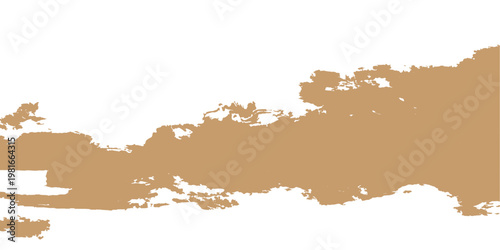 Vintage grunge world map atlas illustration on aged brown parchment paper texture featuring an antique globe and an old vector pattern of trees and deer across continents