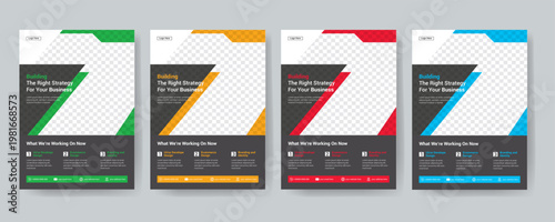 Creative Corporate & Business Flyer Brochure Template Design, abstract business flyer, vector template design. Brochure design, cover, annual report, poster, flyer  Corporate Business Flyer Template