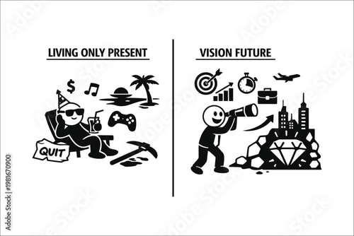 Mindset Comparison  Living for Today vs Planning for the Future