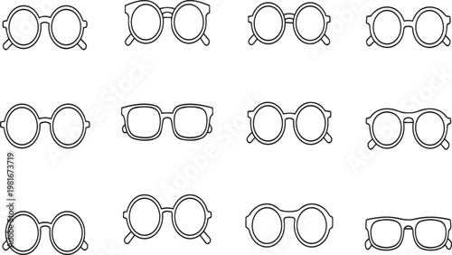 A collection of different glasses