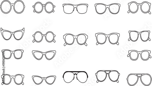 A collection of different types of glasses