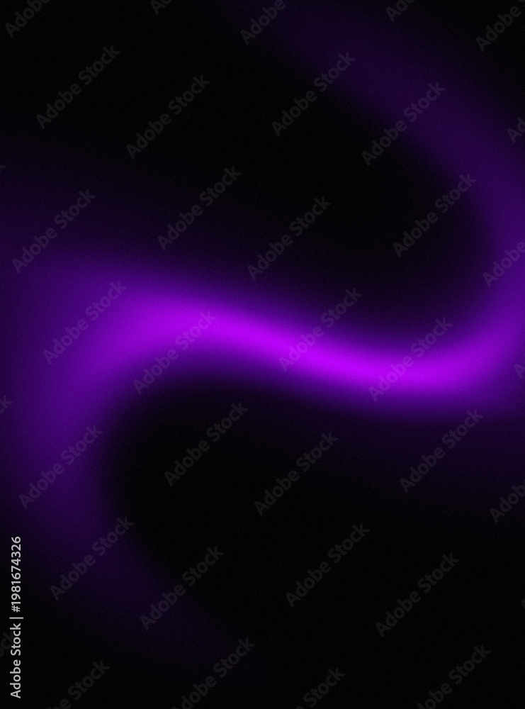 Fototapeta premium Vibrant purple neon light wave on dark background with glowing effect