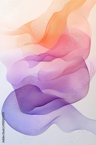Vibrant abstract design of flowing colorful gradients