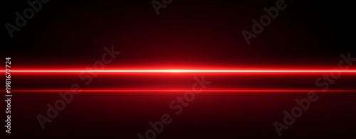 Red Linear Glow: A vibrant, horizontal red light radiates across a dark expanse, creating a sense of energy, drama, and intensity.