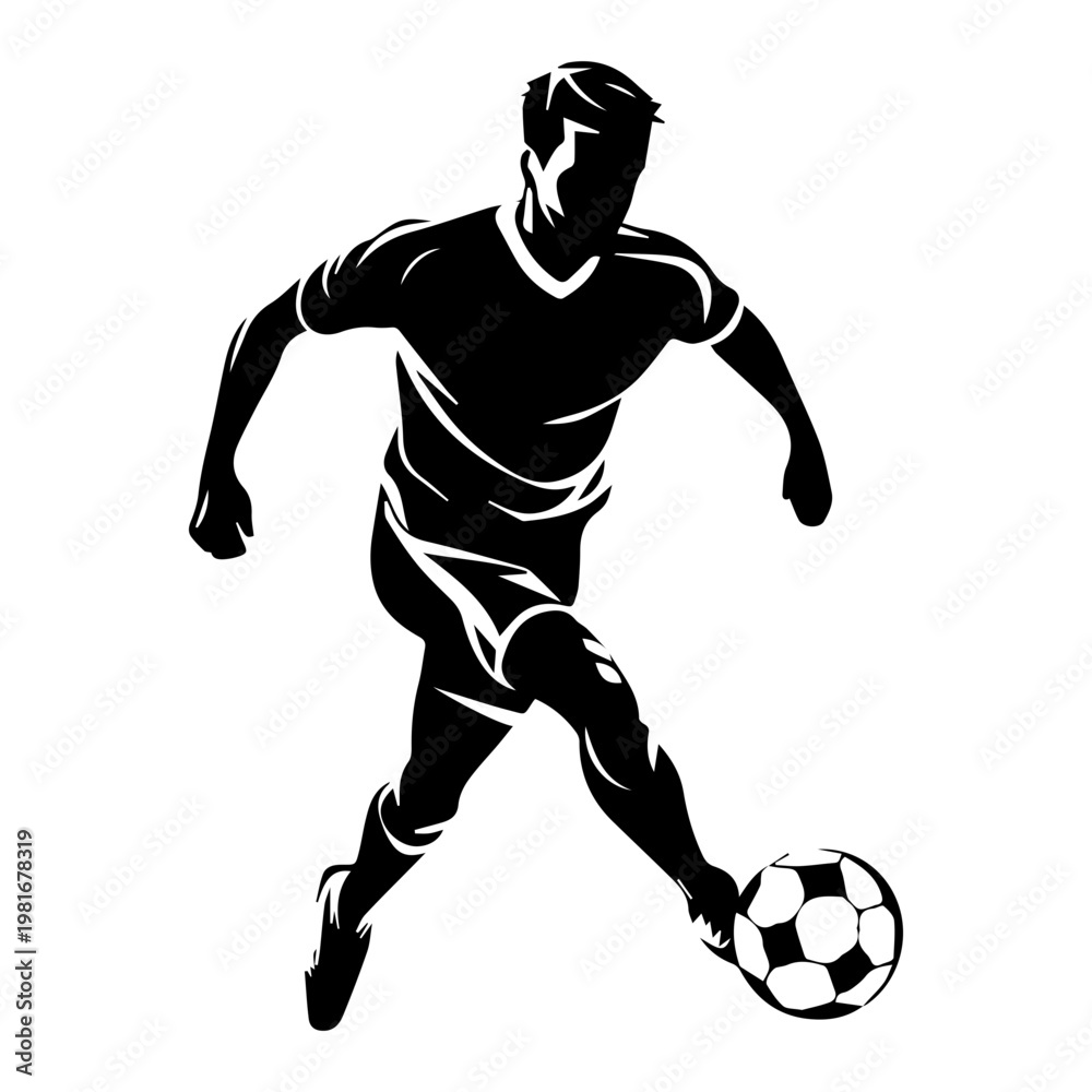 Naklejka premium football player, silhouette, sports, world football, festival, vector, transparent background, soccer, football, ball, sport, player, game, kick, footballer, athlete, team, goal, competition, action, 