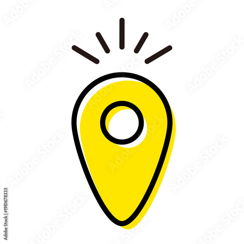 位置情報を示す発光ロケーションマーク