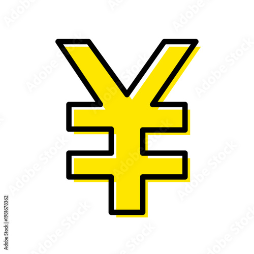 円マーク通貨を表すシンプルアイコン