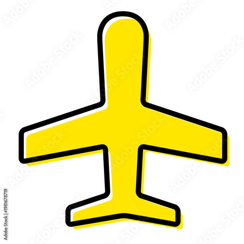 航空機・旅行・出張・飛行機フライトアイコン素材