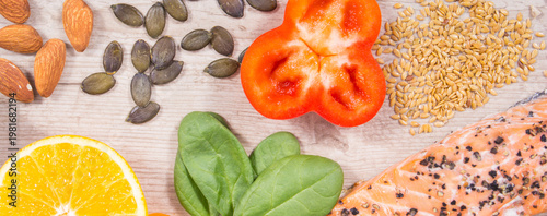 Fresh healthy nutritious eating as source various vitamins or minerals. Hair in good condition