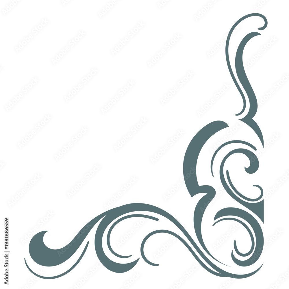 Obraz premium Vintage green corner, light pastel green design.