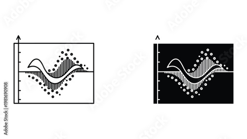 ECG heartbeat wave medical monitoring illustration
