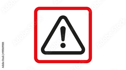 Warning Sign with Exclamation Mark Symbol.