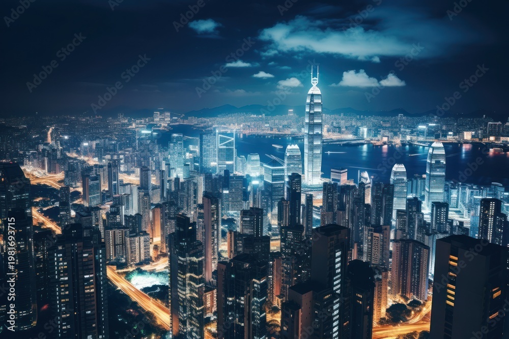 Fototapeta premium Cityscape architecture outdoors building.