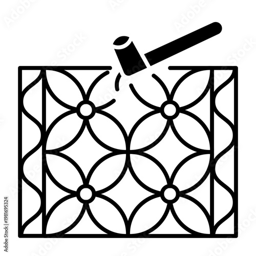 This Batik icon is suitable for Indonesian Culture, etc