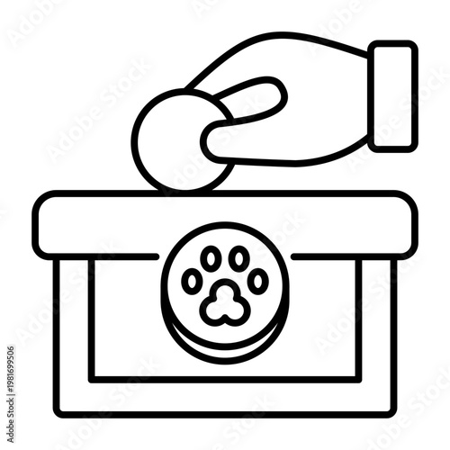 This Donation icon is suitable for pet adoption, etc