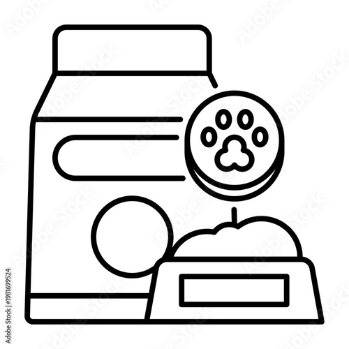 This Food icon is suitable for pet adoption, etc