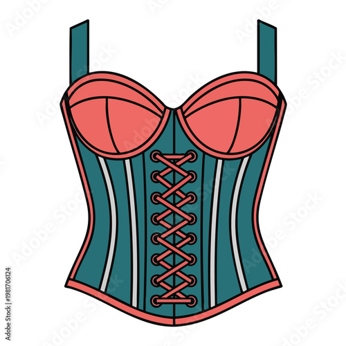 Elegant Vintage Corset for Fashion and Costume Design