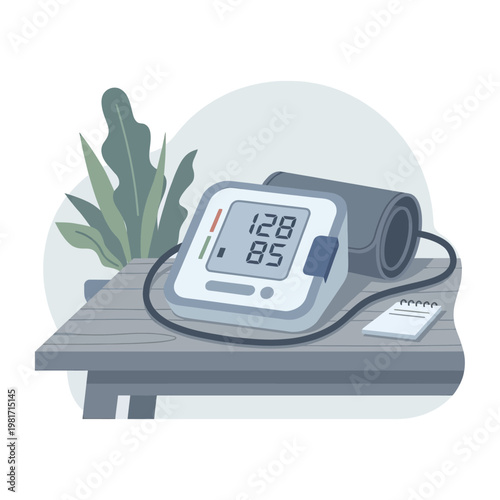 Digital Blood Pressure Monitor Device.