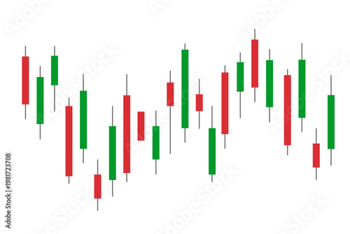 Candle chart stock business finance.