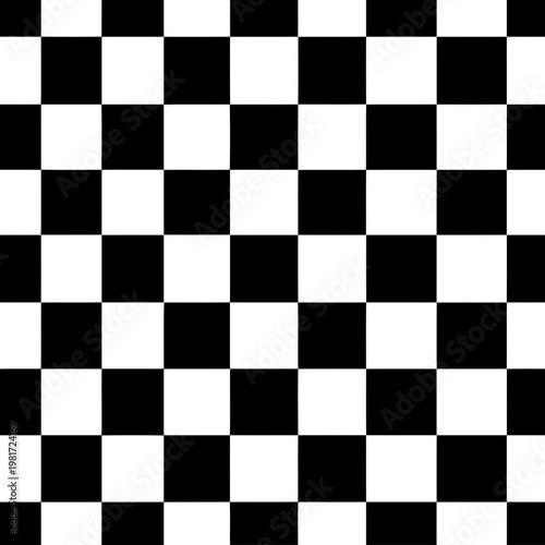 Checkered pattern with no specific demographic details or action/pose. Abstract geometric pattern in black and white squares. Graphic design element for digital use.