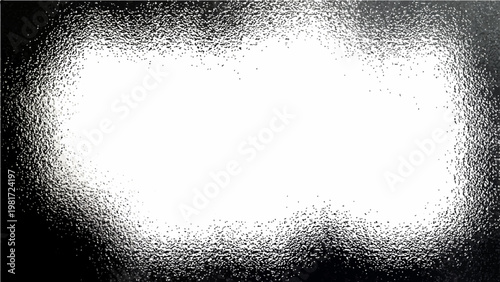 Vector Abstract composition with black and white tones with blurry frame with bright glow, the image evokes thought, artistic expression, and mysterious aesthetics.