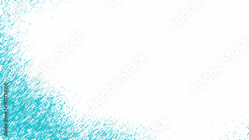 Vector Abstract cyan watercolor wash creates ethereal effect and fluid strokes evoke aquatic vibes with textured artistry