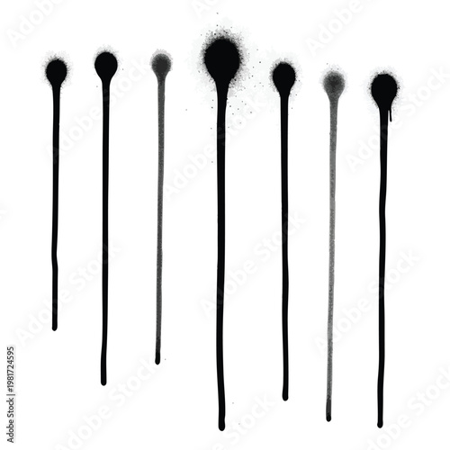 Collection of Black Hair Pins and Bobby Pins for Hair Styling