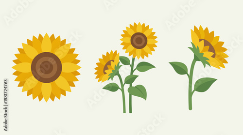 A vibrant illustration of sunflowers, depicting the beauty and joy they bring, embodying nature's vibrancy and the essence of summer bloom in a lighthearted style.