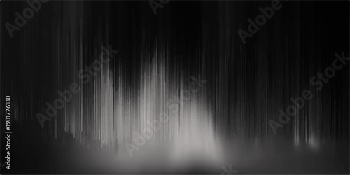 Mysterious waterfall with long exposure capture water with blurred streaks that creates a dreamlike atmosphere. A monochromatic exploration of nature's power. 