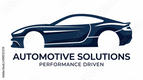 A contemporary logo featuring a sleek car silhouette, representing innovation and performance in automotive solutions for modern car enthusiasts and industry leaders.