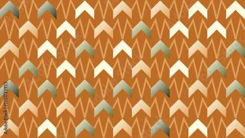 Abstract Geometric Chevron Pattern in Earthy Tones Vector
