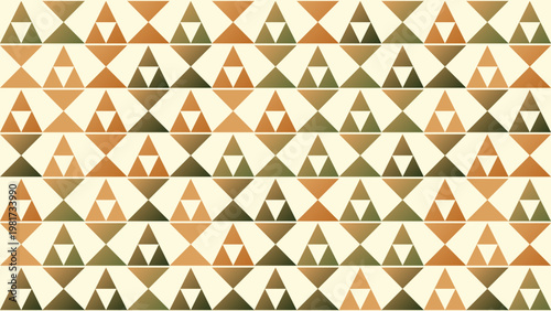 Retro Mid-Century Geometric Triangle Vector Background