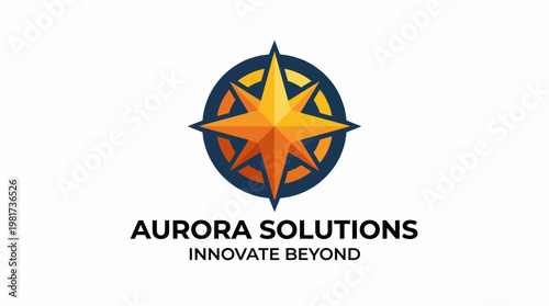 An eye-catching logo showcasing a vibrant compass, symbolizing guidance and innovation, perfect for a tech or consultancy brand aiming to inspire clients.