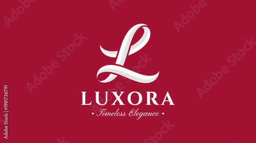 The Luxora logo, an elegant representation of sophistication, combines classic design elements with a modern twist, suitable for luxury brands and high-end services.
