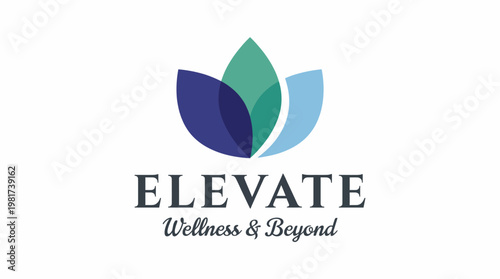 This elegant logo design symbolizes wellness and growth with leaf motifs, conveying a message of health, vitality, and holistic living.