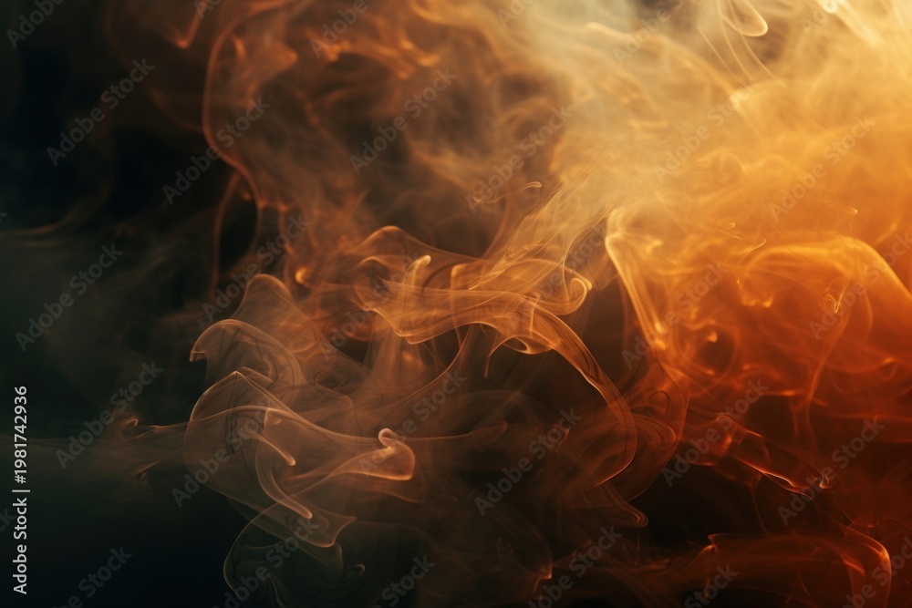 Obraz premium Smoke floating backgrounds fire fragility.