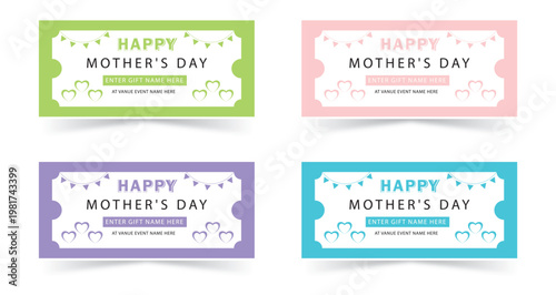 Mother’s Day Gift Ticket Coupon Set