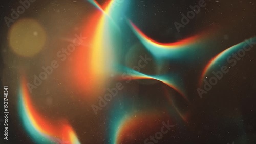 Ethereal Neon Light Streams Flowing Through Cosmic Void Abstract