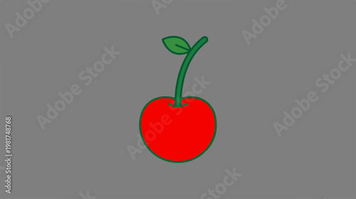 Fresh Red Apple Fruit.