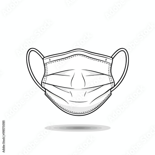 Clean Medical Face Mask for Health and Safety Use